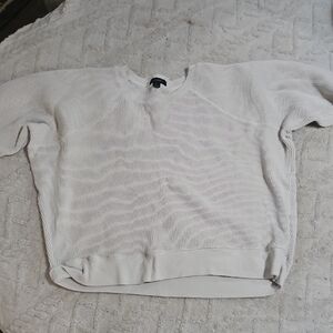 Bundle Sale | J. Crew Woman's Cream Crewneck Cropped Sweatshirt Size Large